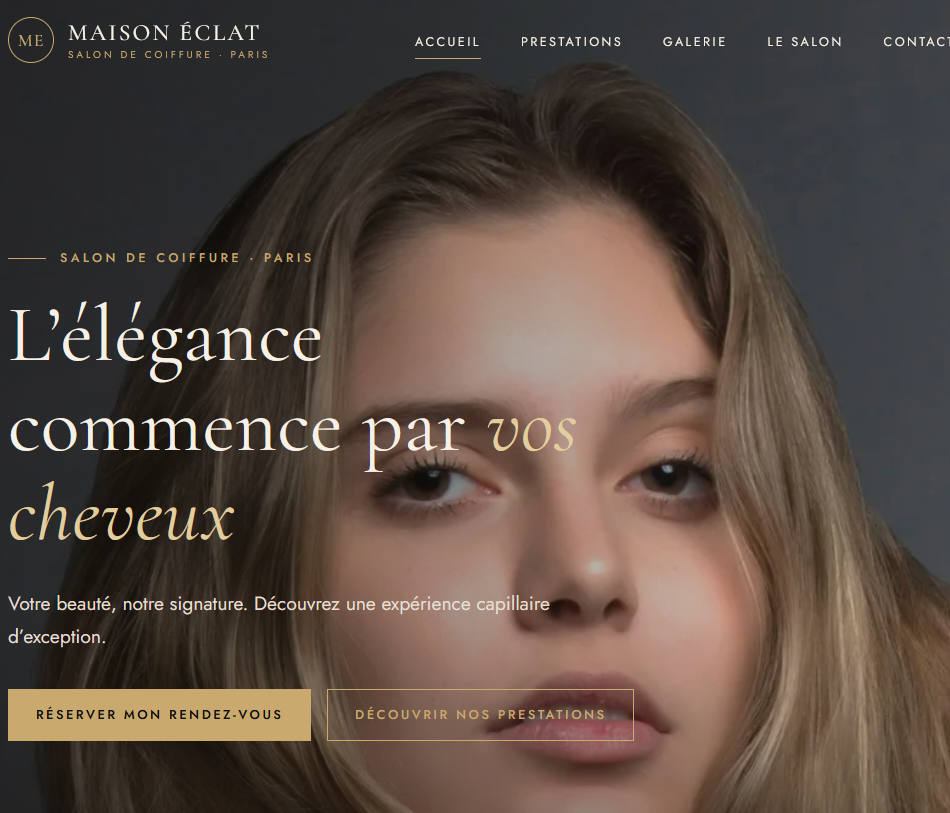 Aperçu du site Maison Éclat